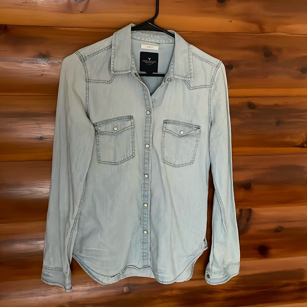 American Eagle, Slim Fit Button Up, Size S